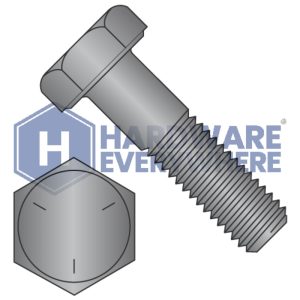 1 1/2-6 x 2 1/2 HEX CAP SCREWS / Grade 5 / Plain