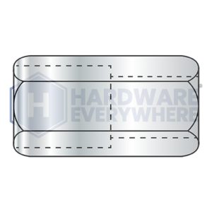 1/2-13 TO 3/4-10 REDUCED COUPLING NUTS / Steel / Zinc