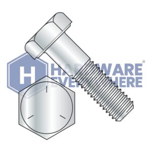 1/2-20 x 2 HEX CAP SCREWS / Grade 5 / Zinc