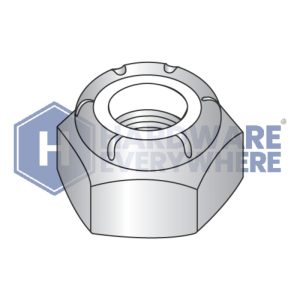 1/4-20 HEAVY JAM NYLON INSERT LOCK NUTS / Steel / Zinc