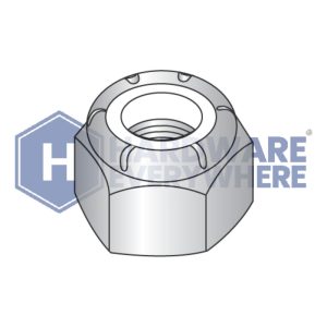 1/4-20 NYLON INSERT LOCK NUTS / 316 Stainless / Plain