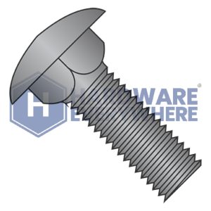 1/4-20 x 3/4 CARRIAGE BOLTS / Steel / Black Zinc
