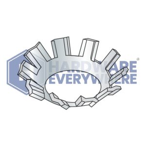 1/4 EXTERNAL TOOTH LOCK WASHERS / Countersunk / Steel / Zinc