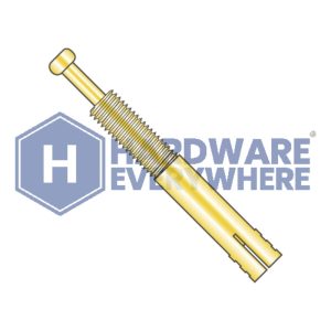 1/4 x 1-3/4 EXPANSION PIN ANCHORS / Steel / Zinc Yellow