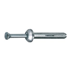 1/4 x 3 Aerosmith Removable Screw ZP Zamak Nail-In Anchors / Steel / Zinc