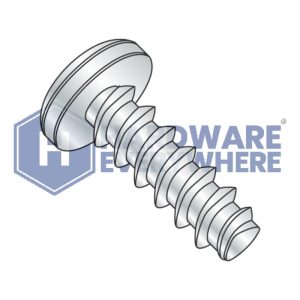 10-14 X 2 Thread Forming Screws / Phillips / Pan Head / Steel / Zinc / Plastite (Blunt Tip) Alternate 48-2
