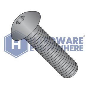 10-24 x 1 BUTTON HEAD SOCKET CAP SCREWS / Button Head / Steel / Black Oxide