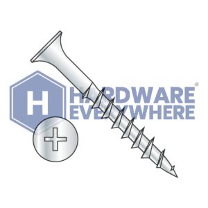 10 x 1 DECK SCREWS / Phillips / Bugle Head / Steel / Dacrotized