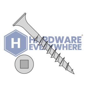 10 x 3 DECK SCREWS / Square / Bugle Head / Steel / Dacrotized