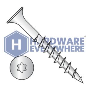 10 x 4 DECK SCREWS / Torx / Bugle Head / Steel / Dacrotized