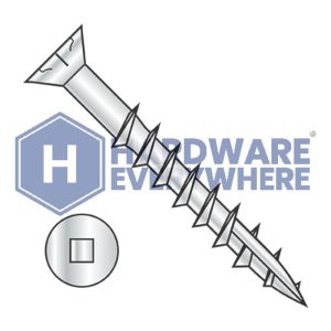 10 X 6 Deck Screws / Square / Flat Head / Steel / 1000 Hour Coating / Type 17