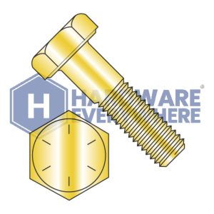 3/4-10 x 3 3/4 HEX CAP SCREWS / Grade 8 / Zinc/Yellow