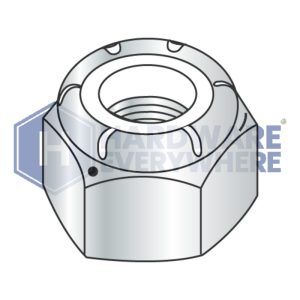 3/8-16 NYLON INSERT LOCK NUTS / Grade 5 / Zinc