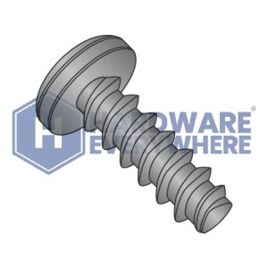 4-20 X 3/8 Thread Forming Screws / Torx / Pan Head / Steel / Black Zinc / Plastite (Blunt Tip) Alternate 48-2