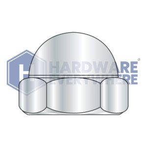 4-40 CAP NUTS / Steel / Nickel