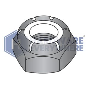 4-40 JAM NYLON INSERT LOCK NUTS / 18-8 Stainless / Black Oxide