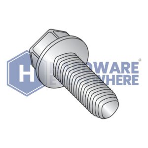 5/16-18 X 1 Thread Forming Screws / Unslotted / Hex Washer Head / 410 Stainless / Plain / Taptite Alternate