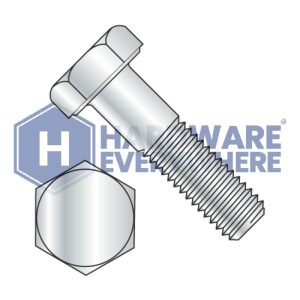 5/16-18 x 7 1/2 HEX CAP SCREWS / Grade 2 / Zinc