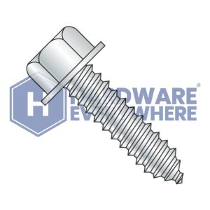 5/16-9 X 3 Sheet Metal Screws / Hex Washer Head / Steel / Zinc FUL163378752372