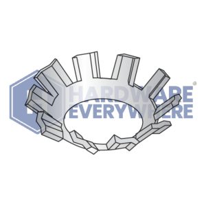 #6 EXTERNAL TOOTH LOCK WASHERS / Countersunk / 18-8 Stainless / Plain