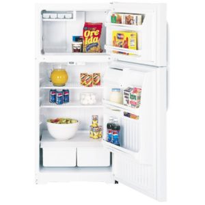 GE 14.6 Cu. Ft. Capacity Top-Freezer Refrigerator|GTH15BBMRWW