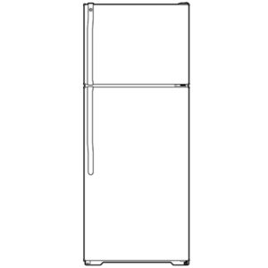 GE 14.9 Cu. Ft. Top-Freezer Refrigerator|GTH15BBRRCC