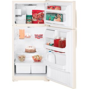 GE 15.7 Cu. Ft. Top-Freezer Refrigerator|GTS16BCSLCC