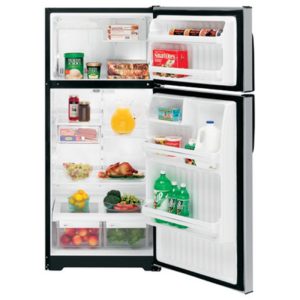 GE 15.8 Cu. Ft. CleanSteel Top-Freezer Refrigerator|GTL16JBRBS