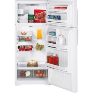 GE 16.6 Cu. Ft. Top-Freezer Refrigerator|GTS17FCSWW