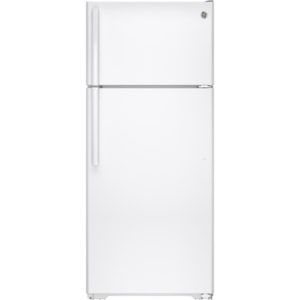 GE 17.5 Cu. Ft. Top-Freezer Refrigerator with Autofill Pitcher|GAS18PGJWW
