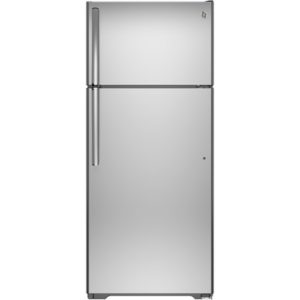 GE 17.5 Cu. Ft. Top-Freezer Refrigerator with Autofill Pitcher|GAS18PSJSS