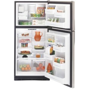 GE 17.9 Cu. Ft. Stainless Top-Freezer Refrigerator with Internal Dispenser|GTS18SHPBS