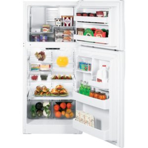 GE 18.0 Cu. Ft. Top-Freezer Refrigerator|GTS18IBRWW