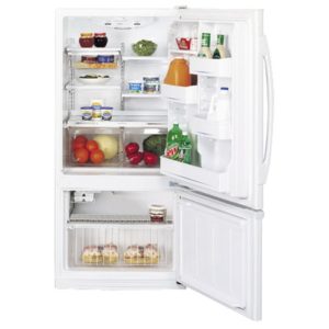 GE 18.1 Cu. Ft. Bottom-Freezer Door Refrigerator|GBS18KBMWW