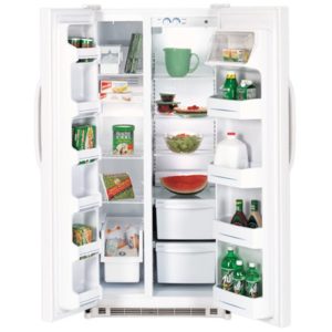 GE 19.8 Cu. Ft. Capacity Side-By-Side Refrigerator|GSS20DBPWW