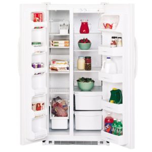 GE 19.8 Cu. Ft. Side-By-Side Refrigerator|GSS20DBMWW