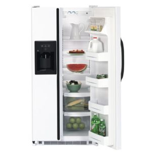 GE 19.9 Cu. Ft. Capacity Side-By-Side Refrigerator with Dispenser|GSS20IEPWH