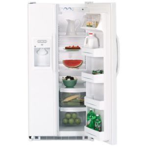 GE 19.9 Cu. Ft. Capacity Side-By-Side Refrigerator with Dispenser|GSS20IEPWW