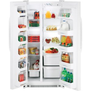 GE 19.9 Cu. Ft. Side-By-Side Refrigerator|GSS20DBTWW