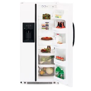 GE 19.9 Cu. Ft. Side-by-Side Refrigerator with Dispenser|GSS20IEMWH