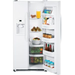 GE 20.0 Cu. Ft. Side-By-Side Refrigerator with Dispenser|GSS20IETWW