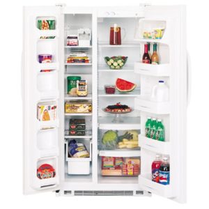 GE 21.7 Cu. Ft. Side-By-Side Refrigerator|GSS22IBMWW