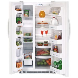 GE 21.8 Cu. Ft. Capacity Side-By-Side Refrigerator|GSS22IBPWW
