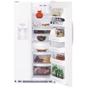 GE 21.9 Cu. Ft. Capacity Side-By-Side Refrigerator|GSS22WGPWW