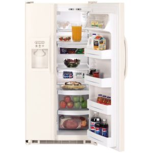 GE 21.9 Cu. Ft. Capacity Side-By-Side Refrigerator with Dispenser|ESH22XGRCC