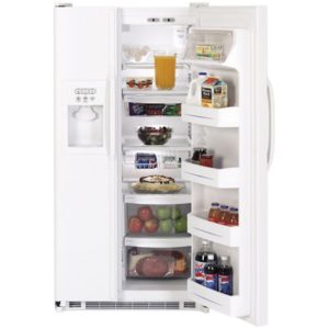 GE 21.9 Cu. Ft. Capacity Side-By-Side Refrigerator with Dispenser|ESH22XGRWW
