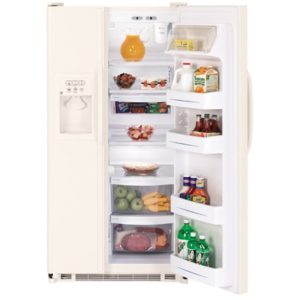GE 21.9 Cu. Ft. Capacity Side-By-Side Refrigerator with Dispenser|GSH22KGPCC