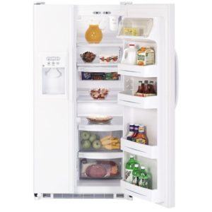 GE 21.9 Cu. Ft. Capacity Side-By-Side Refrigerator with Dispenser|GSH22KGRWW