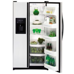 GE 21.9 Cu. Ft. Capacity Side-By-Side Refrigerator with Dispenser|GSL22JFPBS