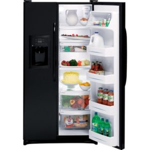 GE 22.0 Cu. Ft. Side-By-Side Refrigerator with Dispenser|GSH22JFTBB